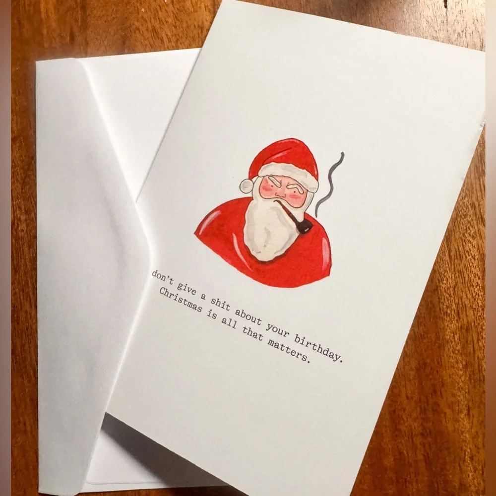 3/$10 Greeting Card from Cards Against Humanity - Birthday Santa